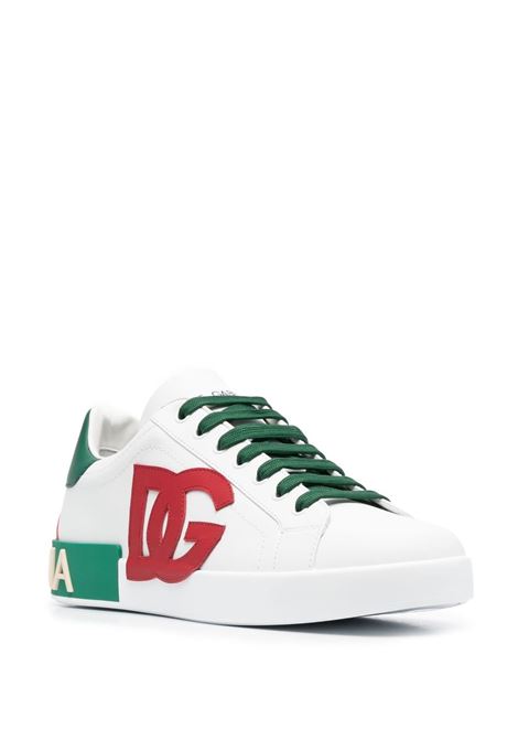white multicolored calf leather Portofino sneakers  DOLCE & GABBANA | CS1772-AN3848N530